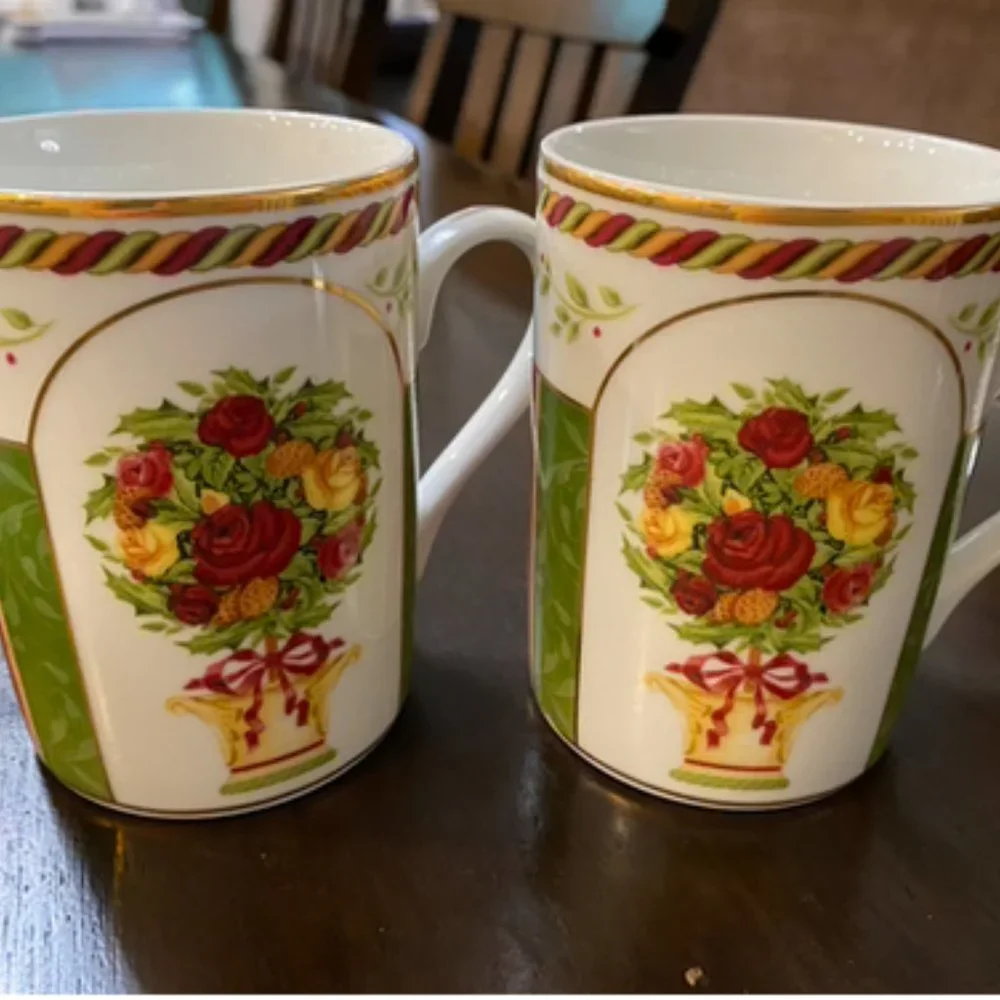 ROYAL ALBERT Mugs Seasons of Colour Red ROYAL ALBERT ( set of 2)